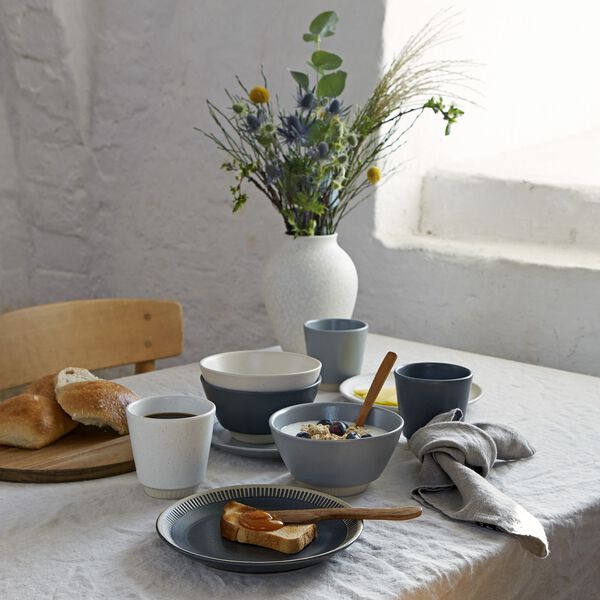 Colorit tallerken Ø 19 cm, dark grey, Knabstrup Keramik