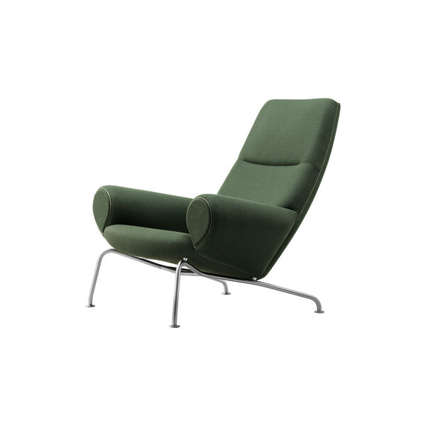 Wegner Queen Chair |  Olive| l&aelig;nestol + Ottoman, Fredericia Furniture