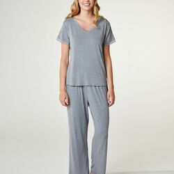 Jasmin Pajamas Pants, grey melange, CCDK Copenhagen