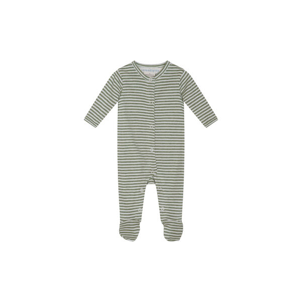 Newborn Suit W. Feet | Moss/Offwhite | Heldragt, Serendipity
