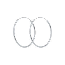 Mini Plain Hoop &oslash;reringe, s&oslash;lv, Pernille Corydon Jewellery