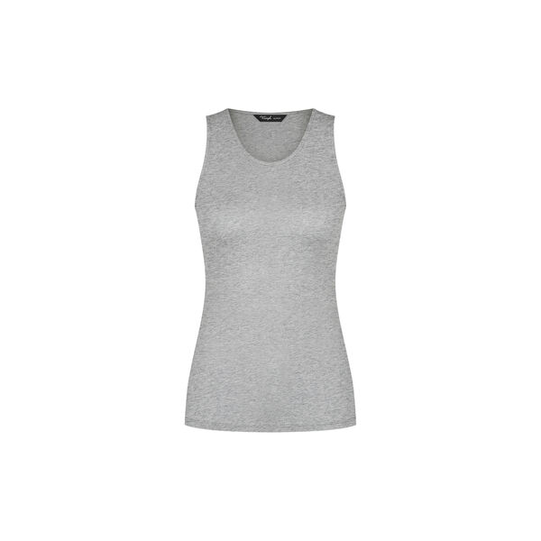 Beauty Layers NSL Top Wool, medium grey melange, Triumph