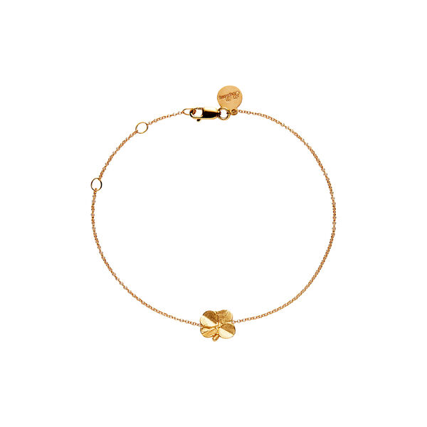 Firkløver armbånd, forgyldt, Flora Danica Jewellery