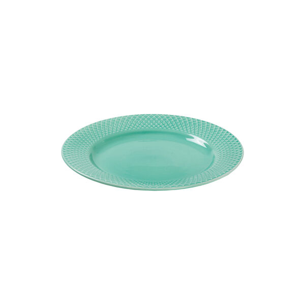 Rhombe Color frokosttallerken Ø 21 cm, aqua, Lyngby Porcelæn