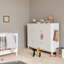 Wood multiskab 3 døre, hvid, Oliver Furniture