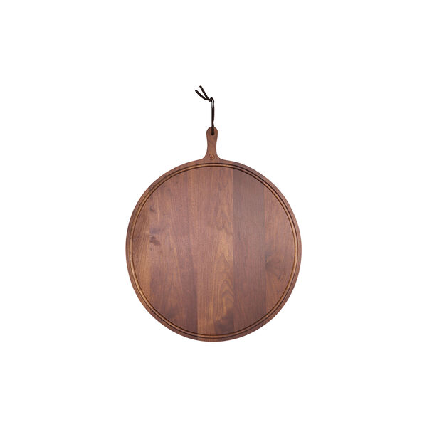 Serveringsbræt rundt, valnød, Dutchdeluxes