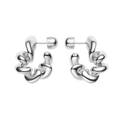 Coil Hoops Medium, sølv, Maria Black