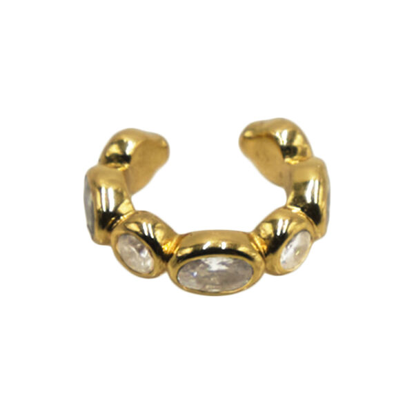 Nebula Ear Cuff 1 stk., forgyldt, Stone Copenhagen