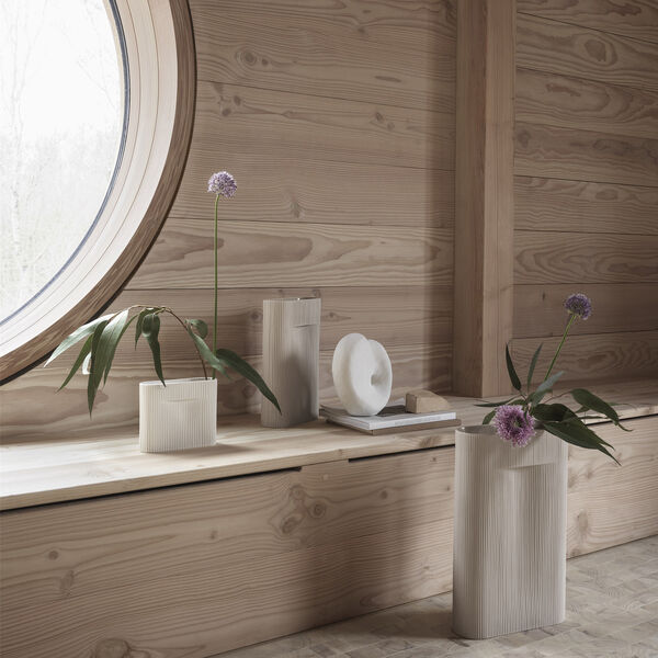 Ridge Vase, beige Ridge Vase, beige, Muuto