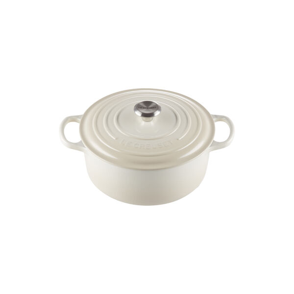 Signature rund st&oslash;bejernsgryde &Oslash; 26 cm, meringue, Le Creuset