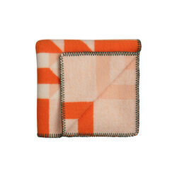 KVAM Half Size Throw, orange, R&oslash;ros Tweed