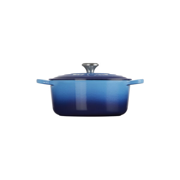 Signature rund st&oslash;bejernsgryde &Oslash; 26 cm, azure blue, Le Creuset