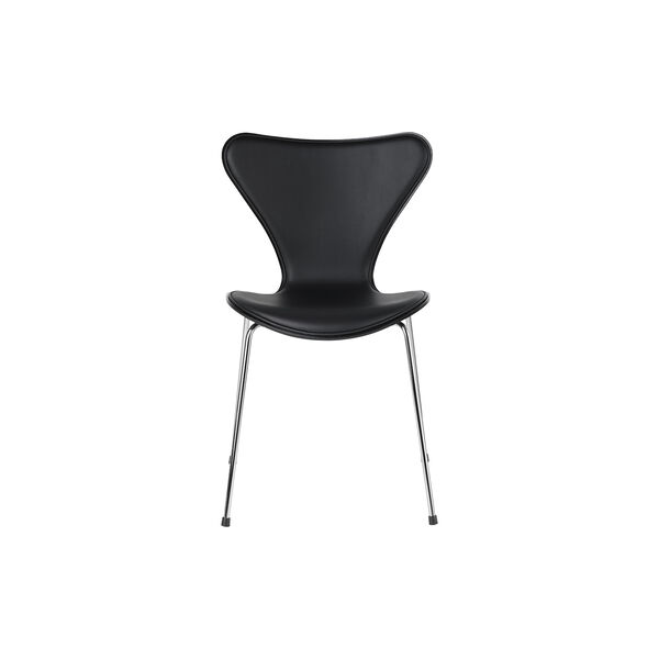 Serie 7™ 3107 forsidepolstret stol, Soft sort Serie 7™ 3107 forsidepolstret stol, Soft sort, Fritz Hansen