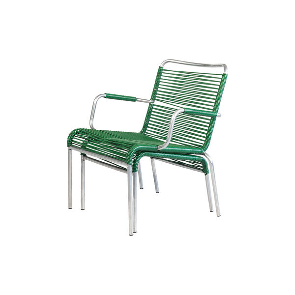 Mya Outdoor Lounge Chair with Armrests, dark green, FIAM