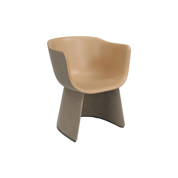 Monolit&trade; CM231 loungestol med l&aelig;derkede, Fritz Hansen