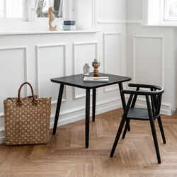 Storm b&oslash;rnestol, sortlakeret eg, OAKLINGS