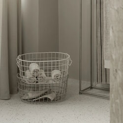 KAGO Opbevaringskurv Rund M, mourning dove, Blomus