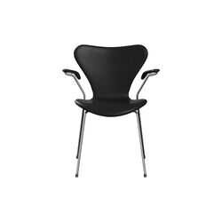 Serie 7&trade; 3207 fuldpolstret stol, Grace Black, Fritz Hansen