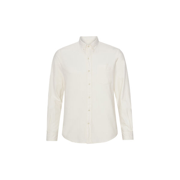 Organic Button Down Shirt, ivory white, Colorful Standard