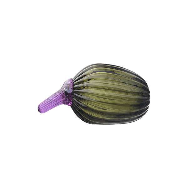 Zucchini glasfigur, moss green, Iittala