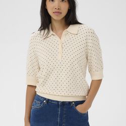 AnettiPW Pullover, dark navy dot print, Part Two