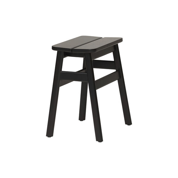 Angle Standard Stool, black, Form & Refine