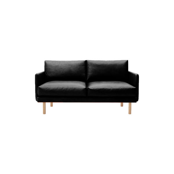 Emo 2-pers. sofa, SemiAni Black/naturolieret eg, Bruunmunch Furniture