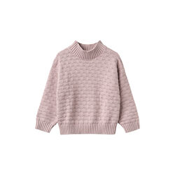 Chunky Knit Pullover Abby, soft lilac, Wheat