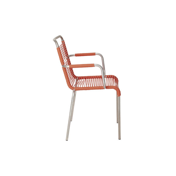 Mya Outdoor Chair with Armrests, orange, FIAM