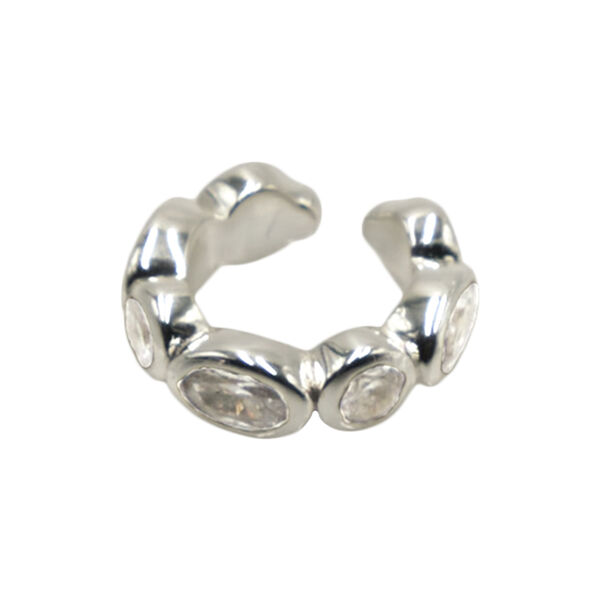 Nebula Ear Cuff 1 stk., s&oslash;lv, Stone Copenhagen