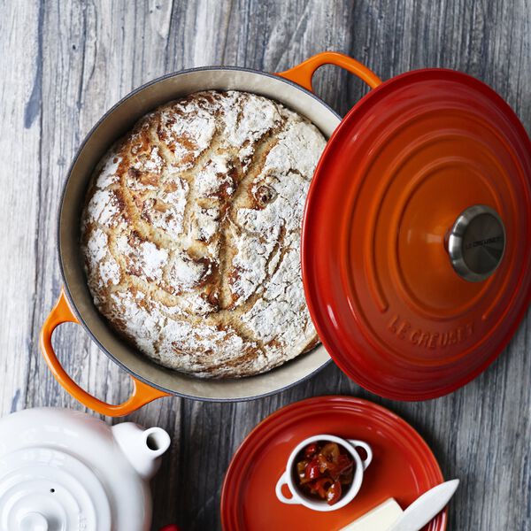 Signature rund st&oslash;bejernsgryde &Oslash; 20 cm, volcanic, Le Creuset