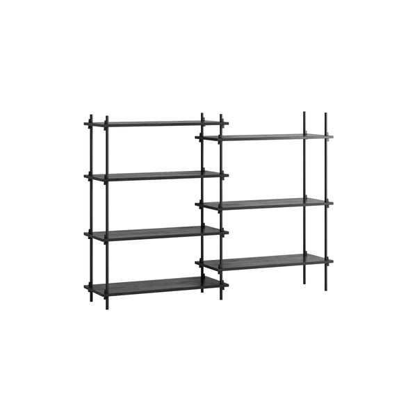 Shelving System 1152A, black, MOEBE