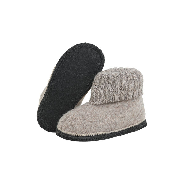 Slippers Wool, camel melange, HUTTEliHUT