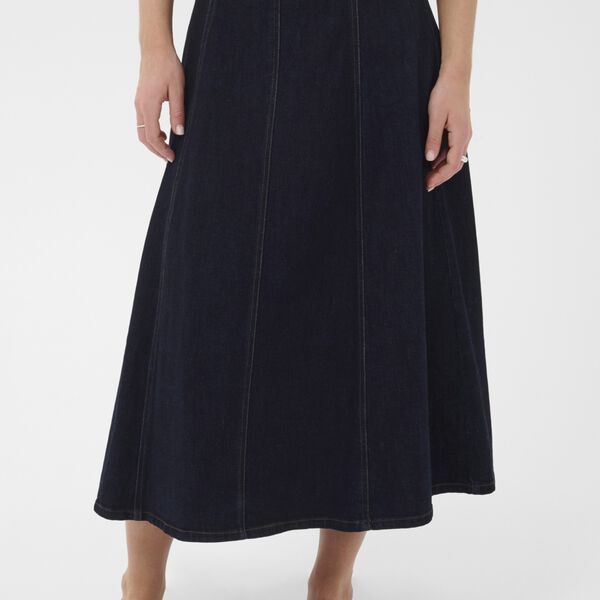 SambrinaSZ Skirt, dark blue denim, Saint Tropez