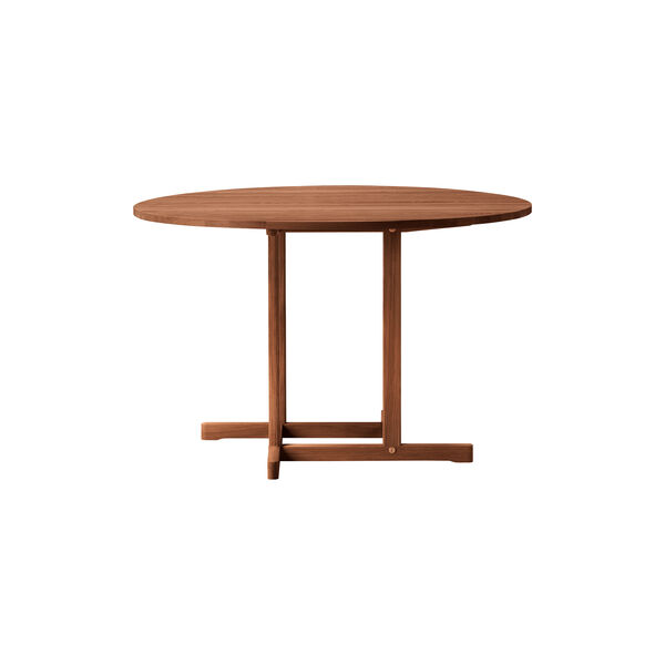 BM80 Mogensen Shaker Table &Oslash; 120 cm, olieret r&oslash;get eg, Fredericia Furniture