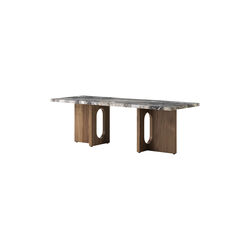 Androgyne Lounge Table | Walnut/Grey Galaxy | Sofabord, Audo Copenhagen