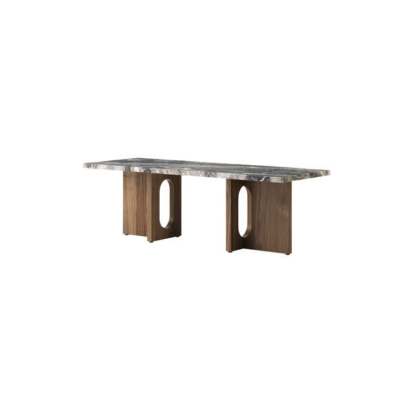 Androgyne Lounge Table | Walnut/Grey Galaxy | Sofabord, Audo Copenhagen