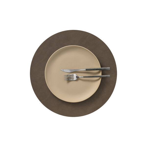 Nupo d&aelig;kkeserviet Circle L, caviar, LIND DNA