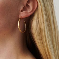 Oval &oslash;reringe, guld, Pernille Corydon Jewellery