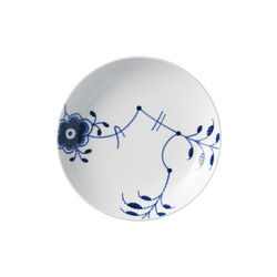 Blå Mega Riflet moderne tallerken Ø 20 cm, Royal Copenhagen