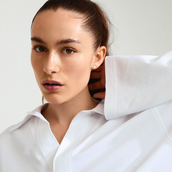 DIONYSIA Pearl &Oslash;restikker, gold plated, Pilgrim