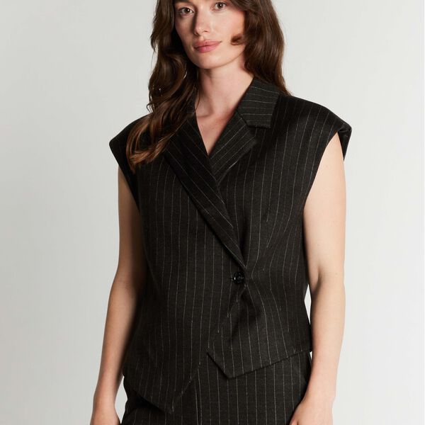7812RDFNewSolveig vest, dark rock, RUE de FEMME