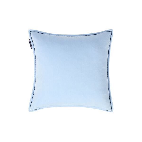 Logo Velvet Pillow Cover, blue, Lexington