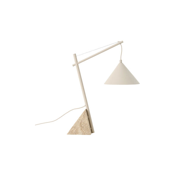 Reyna bordlampe, lys beige, Westwing Collection