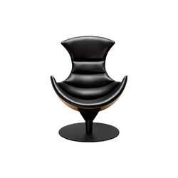 Lobster Chair loungestol, valnød/sort Lobster Chair loungestol, valnød/sort, Bruunmunch Furniture