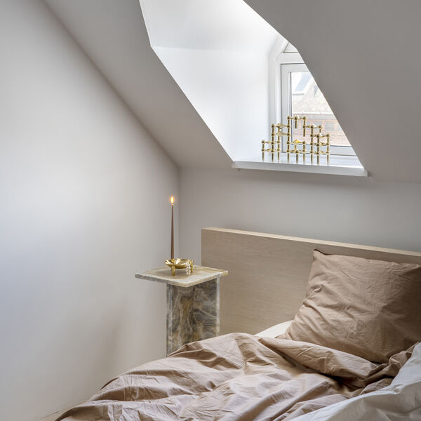 STOFF Nagel lysestage, messing, STOFF Nagel