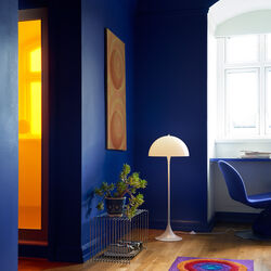 Panthella | &Oslash; 40 cm | Opal White | Gulvlampe, Louis Poulsen