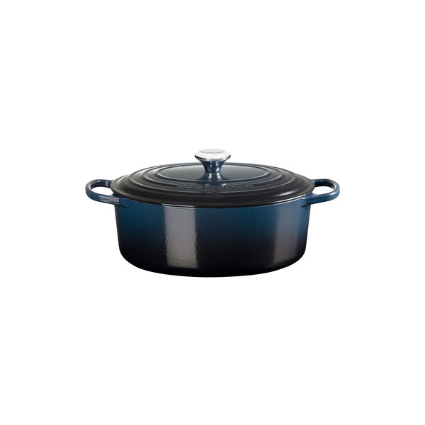Signature st&oslash;bejern oval gryde &Oslash; 31 cm, nuit, Le Creuset