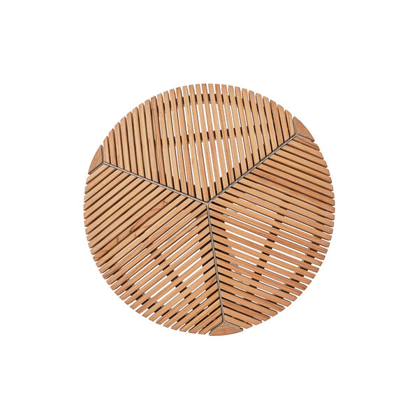 Vipp717 Open-Air Café Table, teak/light grey, Vipp