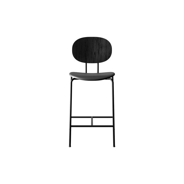 PIET HEIN Counter Chair, black lacquered oak/Solid Black 509 PIET HEIN Counter Chair, black lacquered oak/Solid Black 509, Sibast Furniture